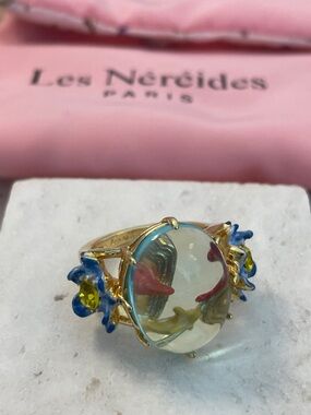 Les Néréides Goldfish Dome Ring Pond Collection Aquarium Style Size 6.5